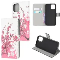 Mtp Products Style-serien iPhone 13 Mini Lommebok-deksel - Rosa Blomster