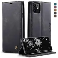 CASEME iPhone 11 013 Series Lommebok-deksel - Svart