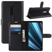 Mtp Products Sony Xperia 1 Lommebok-deksel med Stativ - Svart