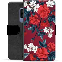 Mtp Products Samsung Galaxy S9+ Premium Lommebok-deksel - Vintage Blomster