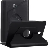 Mtp Products Samsung Galaxy Tab A 10.1 (2016) P580, P585 Roterende Folio-etui - Svart