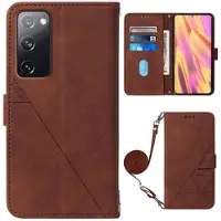 Mtp Products Line-serien Samsung Galaxy S20 FE Lommebok-deksel - Brun