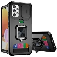 Mtp Products Multifunksjonell 4-i-1 Samsung Galaxy A32 (4G) Hybrid-deksel - Svart