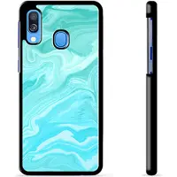 Mtp Products Samsung Galaxy A40 Beskyttelsesdeksel - Blå Marmor