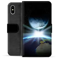 Mtp Products iPhone X / iPhone XS Premium Lommebok-deksel - Verdensrom