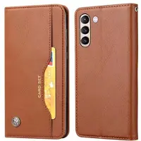 Mtp Products Card Set Series Samsung Galaxy S21 FE 5G Lommebok-deksel - Brun
