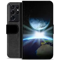 Mtp Products Samsung Galaxy S21 Ultra 5G Premium Lommebok-deksel - Verdensrom