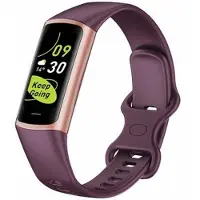Mtp Products C68 1.1 Smart Bracelet Slim Fitnessklokke med pulsmåling og helseovervåkning - vinrød