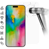 Mtp Products iPhone 16 Beskyttelsesglass - Case Friendly - Gjennomsiktig