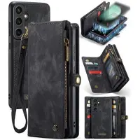 CASEME Samsung Galaxy S23 FE C30 Multifunksjonell Lommebok-deksel - Svart