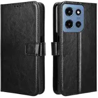 Mtp Products Motorola Moto G (2025) Lommebok-deksel med Magnetisk Lukning - svart