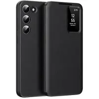 Mtp Products Samsung Galaxy S22+ 5G Smart Clear View Flip-etui med kortspor - Svart