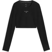 Puma x HYROX SHAPELUXE Long Sleeve Cropped Tee Women, Clothing, Black, M