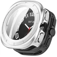 Mtp Products Samsung Galaxy Watch Ultra 2024/2025 Plastdeksel med Skjermbeskytter - 47mm - Sølv