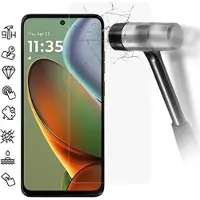 Mtp Products Motorola Moto G15 Beskyttelsesglass - Case Friendly - Gjennomsiktig