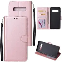 Mtp Products Samsung Galaxy S10+ Lommebok-deksel med Stativ - Roségull