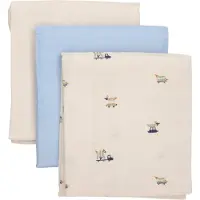 Pippi Baby Stoffklutene - 3-pack - 70x70 cm - Himmelsk Blue - - 70x70 cm - Gulpeklut