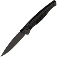 Piranha Knives Auto DNA Button Lock Black