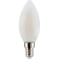 Airam Oiva LEDpære Dimbar E14 Filament Opal Mignon 4,2W/830 470lm