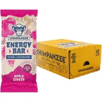 Chimpanzee Energibar Boks Eple Og Ingefær 55g 15 Enheter