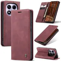 CASEME Xiaomi Redmi Note 14 Pro 4G 013 Series Lommebok-deksel - Vinrød