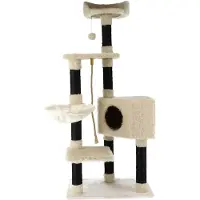 Dogman Kløestolpe hvit/svart H139cm 139cm