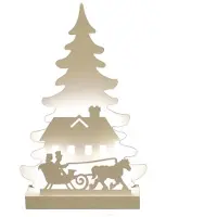 Nordic Winter Julesilhuet 3D LED med kane motiv NORDIC WINTER (780-552)