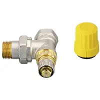 Danfoss RA-U 1/2 vinkelløbende ventil, til fremløbs montering