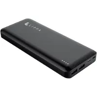 Lippa 26.800 mAh Powerbank 60W USB-C PD & QC USB-A Output - Black - 26800 mAh