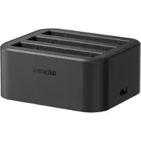 Insta360 - USB-batterilader - 3 x batterier lader - 3 A - 3 utgangskontakter (batterikobler) - for X3