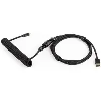 Dutzo Coiled Aviator Micro-USB B cable - Black - Oppgrader tilbehør - Svart