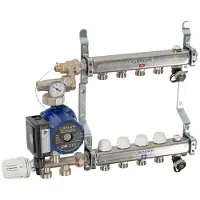 Salus Gulvvarmeunit til 3 kredse i rustfristål