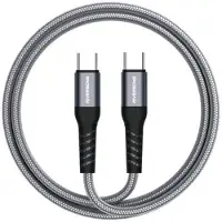 Riversong Hercules 06 Nylonflettet USB-C-kabel - 1m/100W - grå