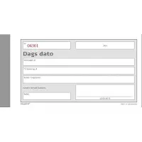 Mayland - Dagsskjema - 50 ark - 148 x 85 mm - dublett - blåpapirkopi - nummerert