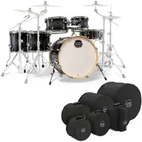 Mapex Armory 22 LA Fusion 6pc Shell Pack w/Bag Set Black Onyx Burst