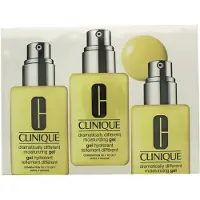 Clinique Set Trio, , Dramatically Different Face Care, Paraben-Free, Moisturizing, Day & Night, Gel, For Face, 3 pcs, 125 ml For Women