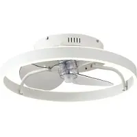 QAZQA Takvifte hvit 50 cm inkl. LED dimbar med fjernkontroll - Maddy