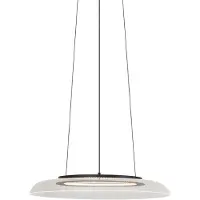 QAZQA Design Pendellampe Svart og Transparent 3-Trinns Dimmbar - Scacrylic