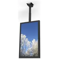 Hi Nd - Monteringskomponent (hylster) - portrett - for digitalsignerings-LCD-panel - metall - svart, RAL 9005 - skjermstørrelse: 49 - takmonterbar