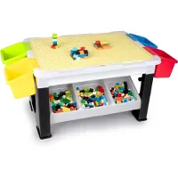 Eddy Toys Kreativt Lekebord fra Eddy Toys – 300 Byggeklosser og Smart Oppbevaring