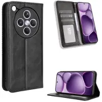 Mtp Products Oppo Find X8s+ Retro Lommebok-deksel med Magnetisk Lukning - Svart