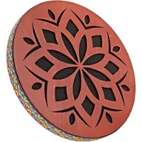 Gear4Music Life Stream Drum 12 Inch Dark Natural