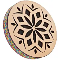 Gear4Music Life Stream Drum 8 Inch Light Natural