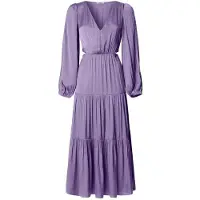 Pepe Jeans for woman. PL953760 Ohanna dress lilac (XL), Casual, Purple, Polyester, Long sleeve