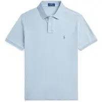 Ralph Lauren for man. 710970582001 Indigo blue Custom Slim Fit piqué polo (S), Casual, Cotton, Short sleeve