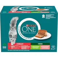 Purina One SterilCat Terrine - Blandet pakke (24 x 85 g)