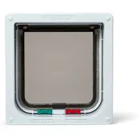 Petmate 4-vejs Låsbar kattelem m. tunnel - Hvid