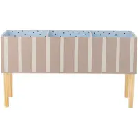 Bloomingville Bokhylle - Salam - 90 cm - Brun m. Striper - - OneSize - Oppbevaring