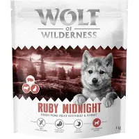 Wolf of Wilderness Junior "Ruby Midnight" Biff & Kanin - kornfri oppskrift - Økonomipakke: 2 x 12 kg