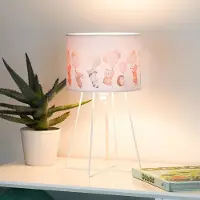 Duolla Freddy bordlampe, fargerik, dyr, E14, høyde 32,5 cm